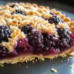Almond Oat Crumble Blackberry Pie