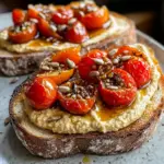 BALSAMIC ROASTED TOMATOES & HUMMUS TOAST