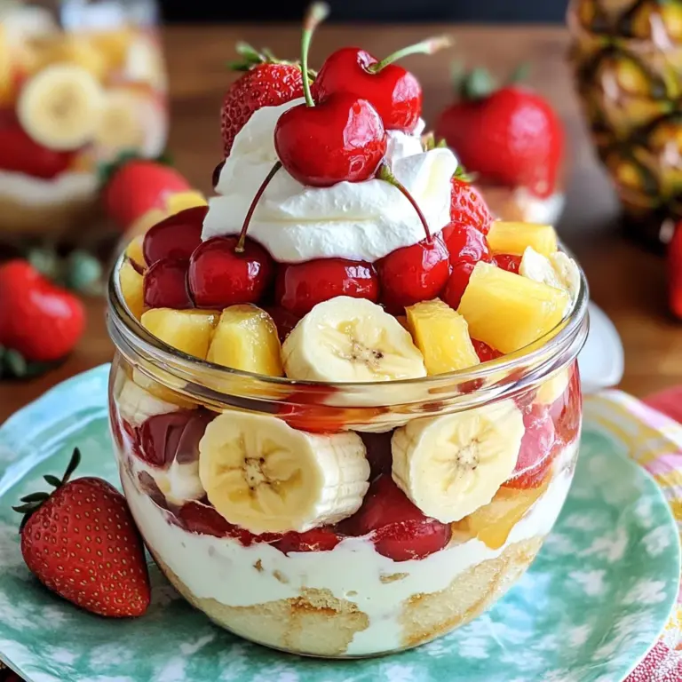 Banana Split Trifles