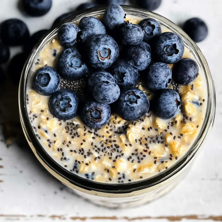 Blueberry Overnight Oats (Gluten-Free) Recipe