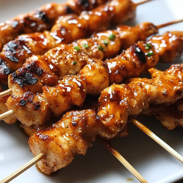 Chipotle Honey Chicken Skewers