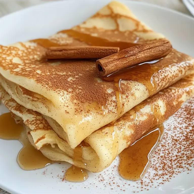 Cinnamon Roll Protein Crepes