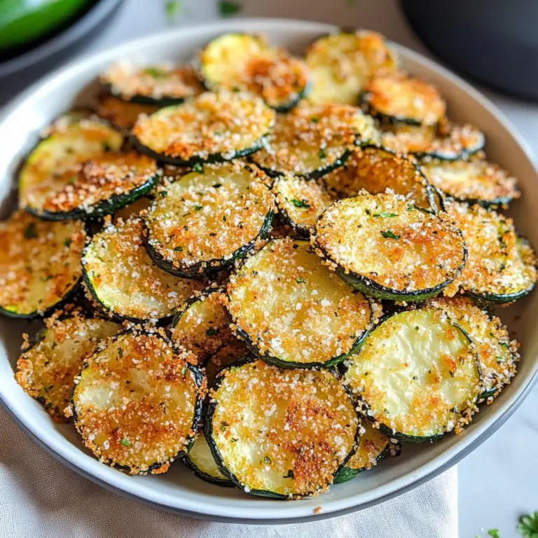 Crispy Baked Zucchini Chips