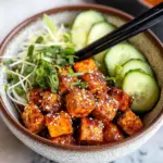 Crispy Gochujang Korean Tofu