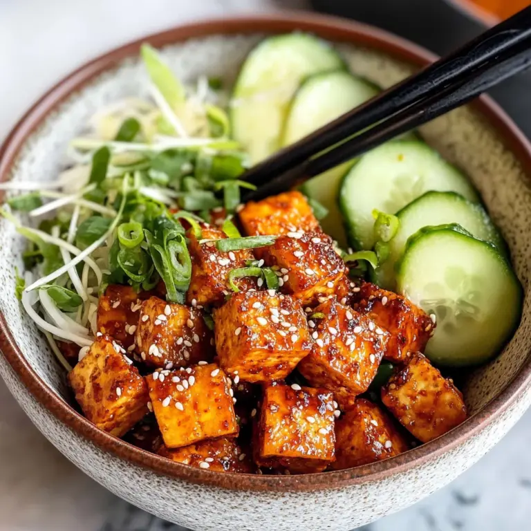 Crispy Gochujang Korean Tofu