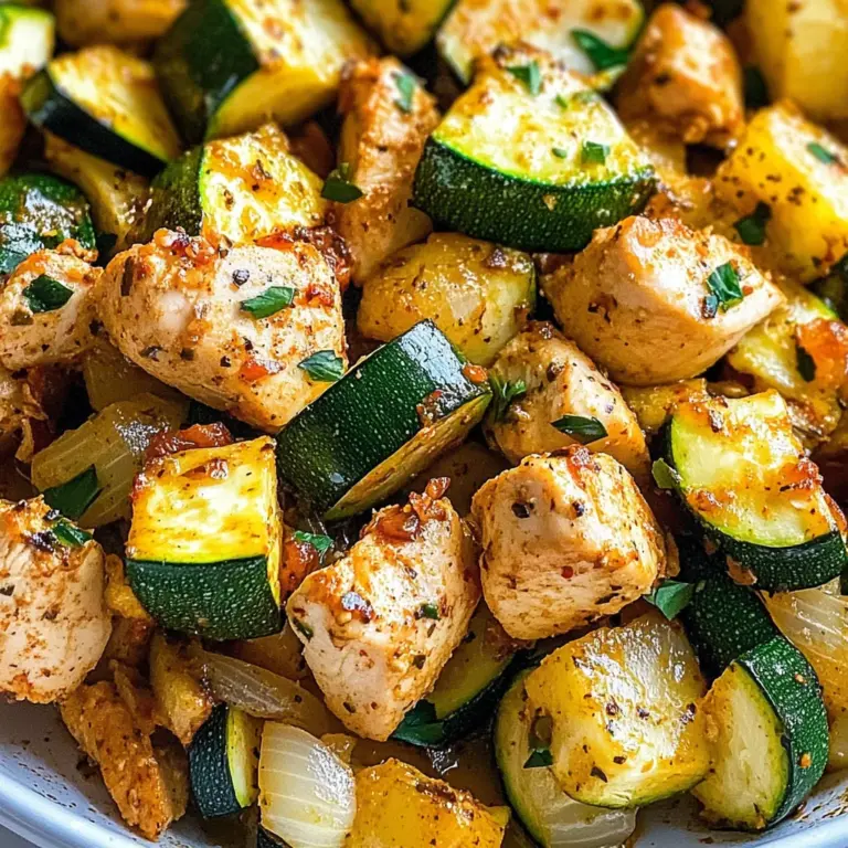 Easy Baked Chicken and Zucchini Recipe