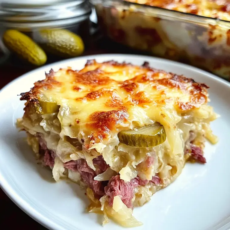 Easy Keto Reuben Casserole