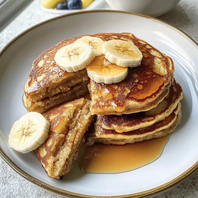 Flourless Banana & Protein Powder Pancakes