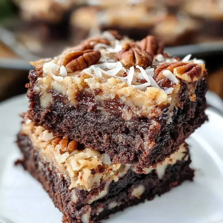German Chocolate Brownies
