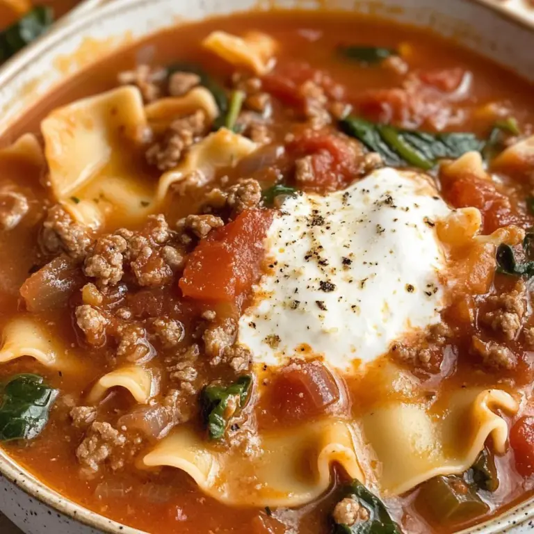 Gluten Free Lasagna Soup (Dairy Free)