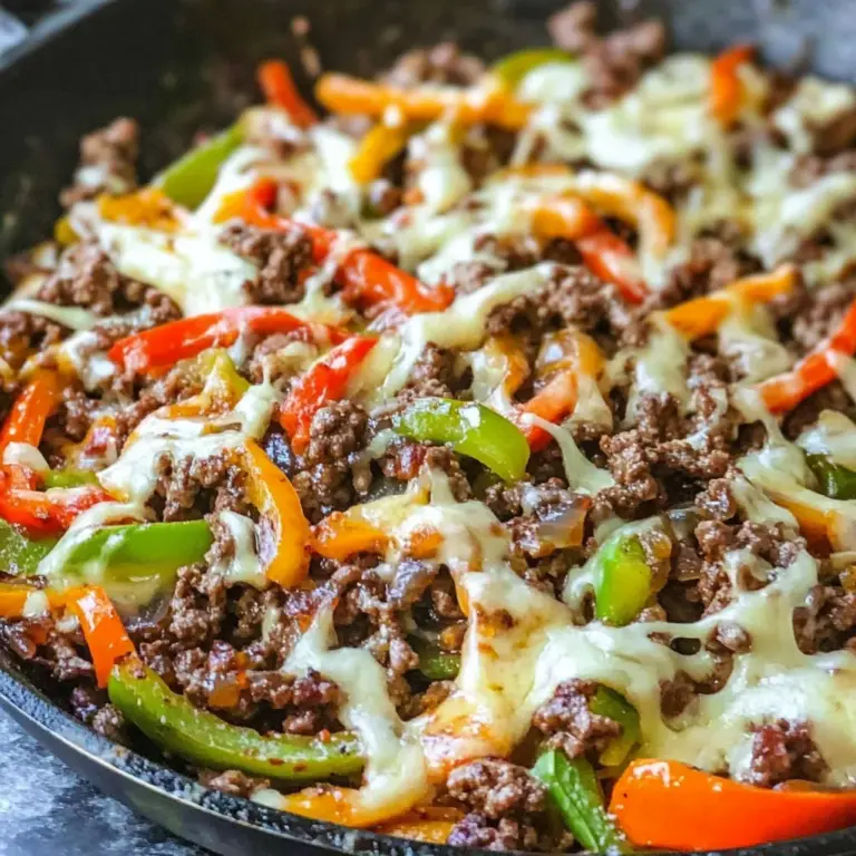 Ground Beef Philly Cheesesteak Recipe (Keto)