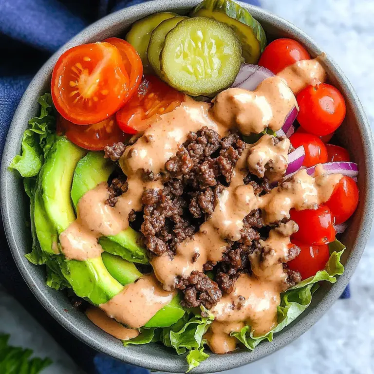 Healthy Burger in a Bowl