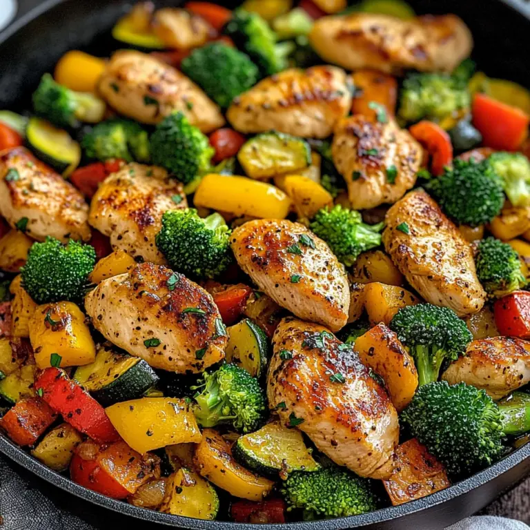 Healthy Chicken and Vegetables Skillet