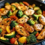 Healthy Chicken and Vegetables Skillet