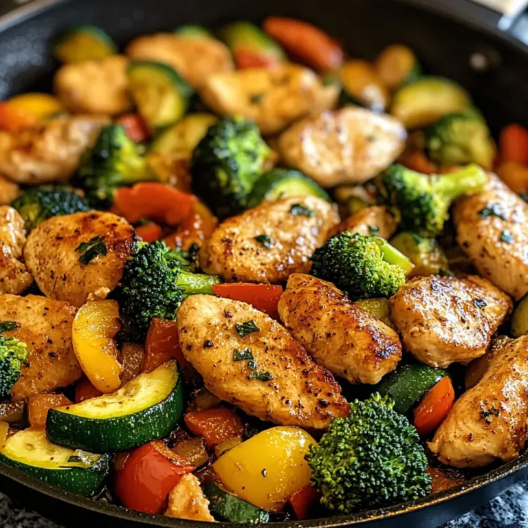 Healthy Chicken and Vegetables Skillet