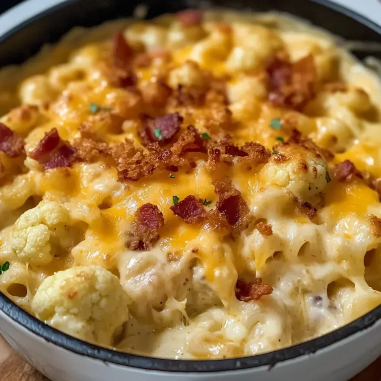Keto Cauliflower Mac and Cheese