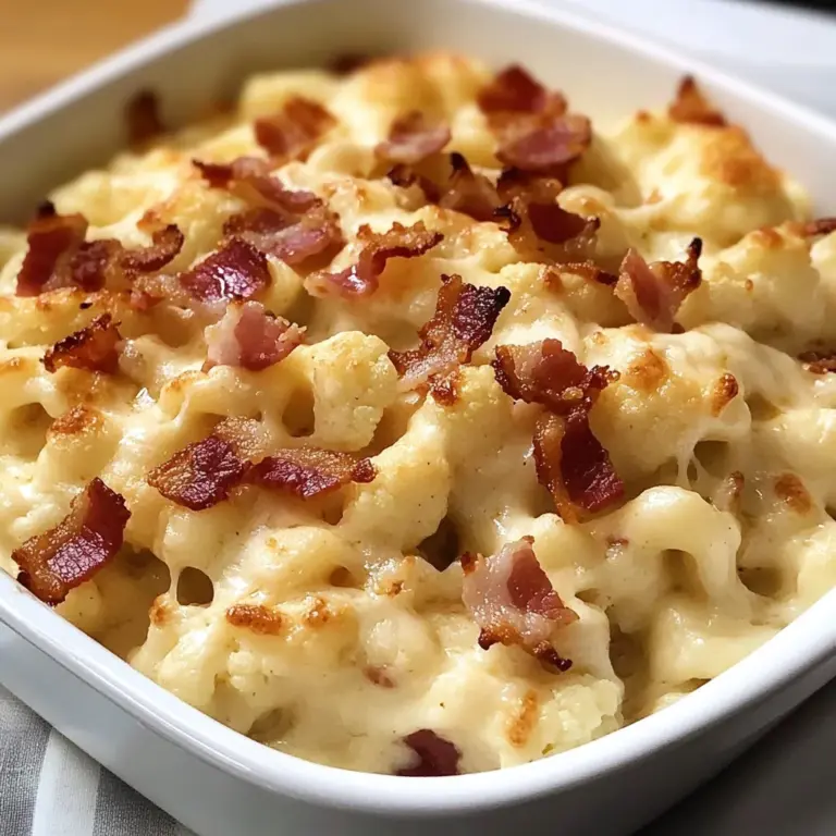 Keto Cauliflower Mac and Cheese