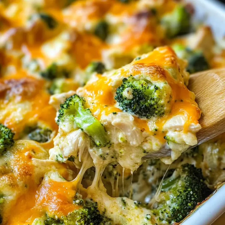 Keto Chicken Cheese Broccoli Casserole Bake