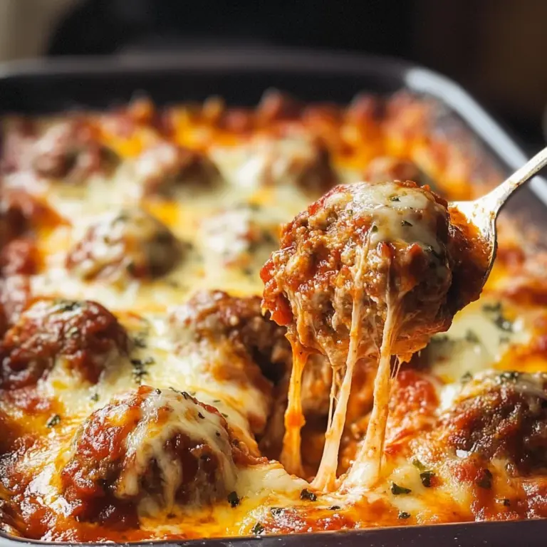 Keto Meatball Casserole