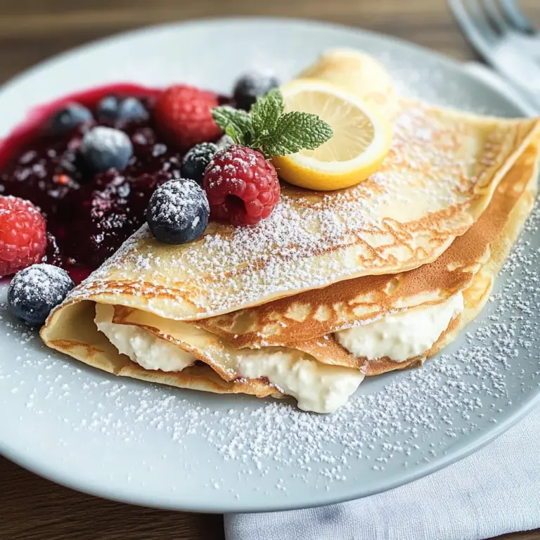 Lemon Ricotta Crepes