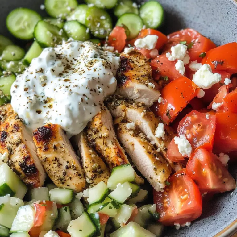 Low Carb Greek Chicken Bowls
