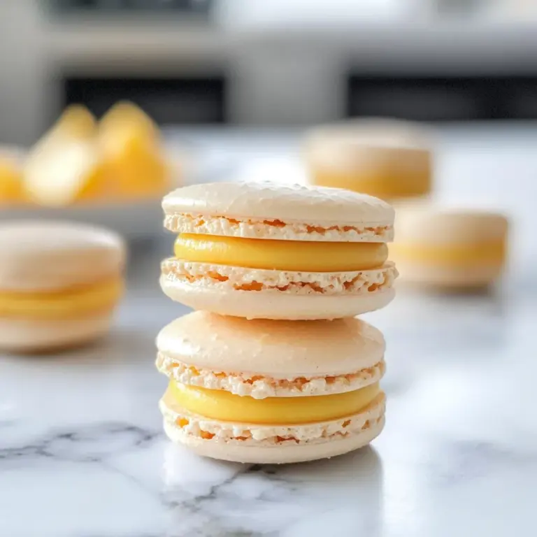 Mango Macarons