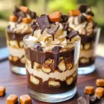 Mini Reese's Chocolate Peanut Butter Cheesecake Trifles