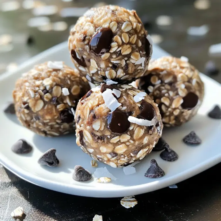 No Bake Chocolate Chip Energy Bites