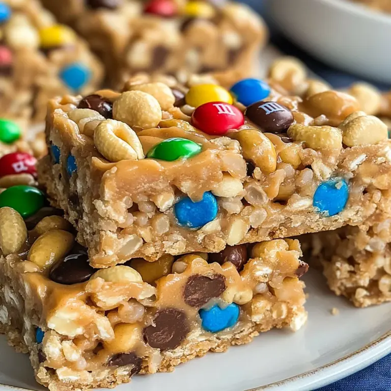 No Bake Peanut Butter Cereal Bars