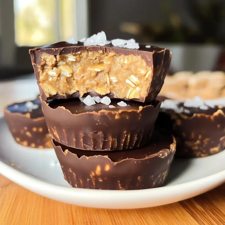 No Bake Peanut Butter Oat Cups