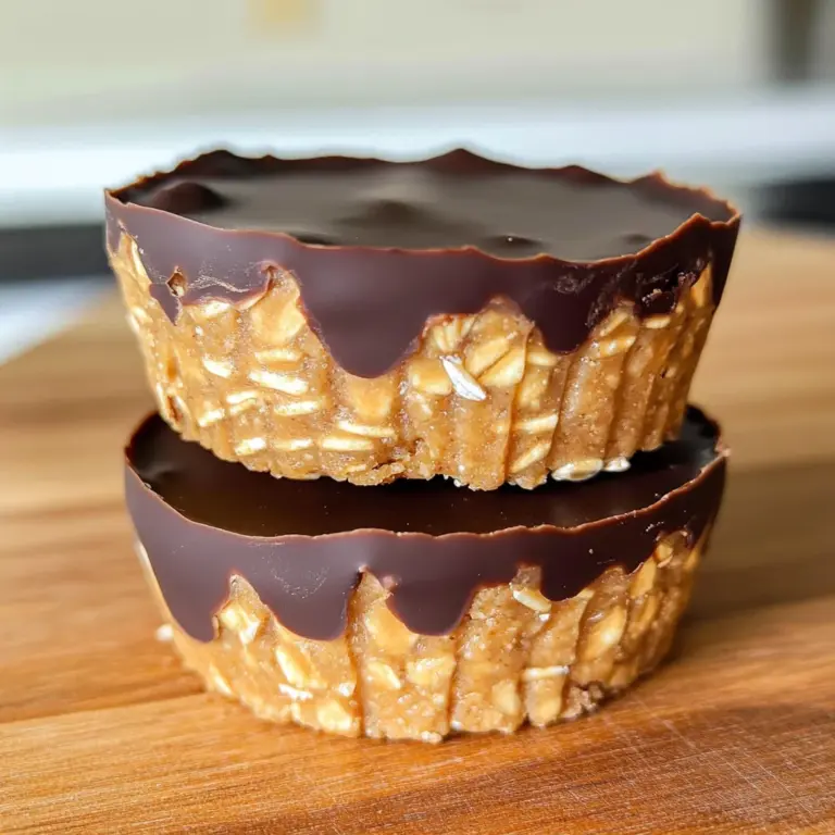 No Bake Peanut Butter Oat Cups