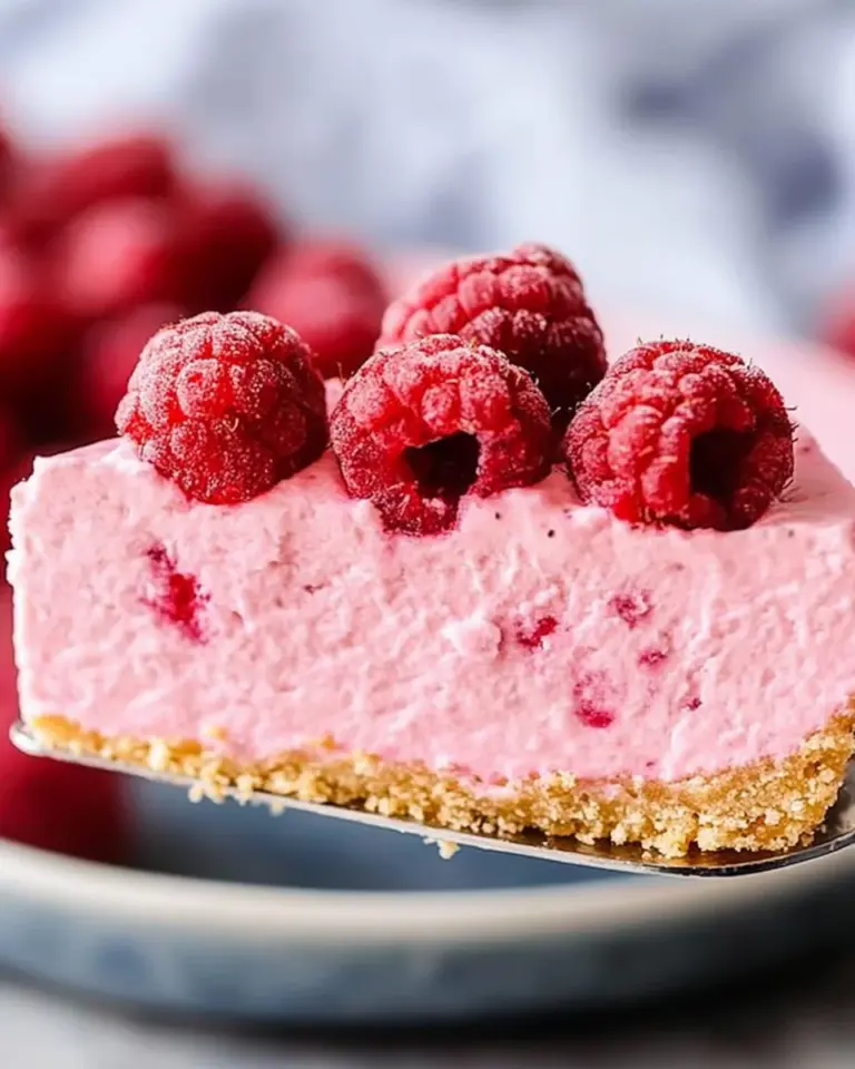 No Bake Raspberry Cheesecake