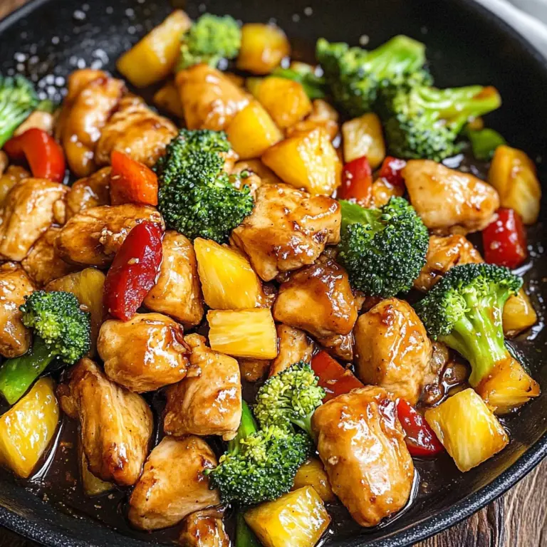 One Pan Pineapple Chicken Teriyaki Stir Fry {30 Minutes}