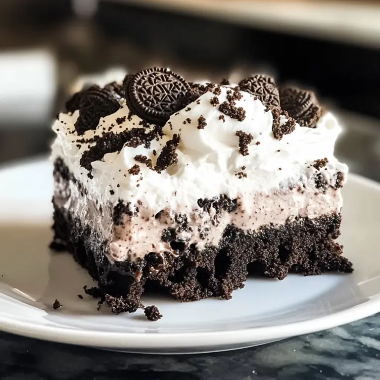 Oreo Poke Cake