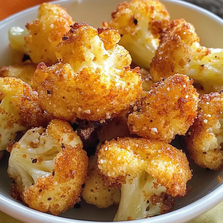 Parmesan Cauliflower Bites - Just 5 Ingredients