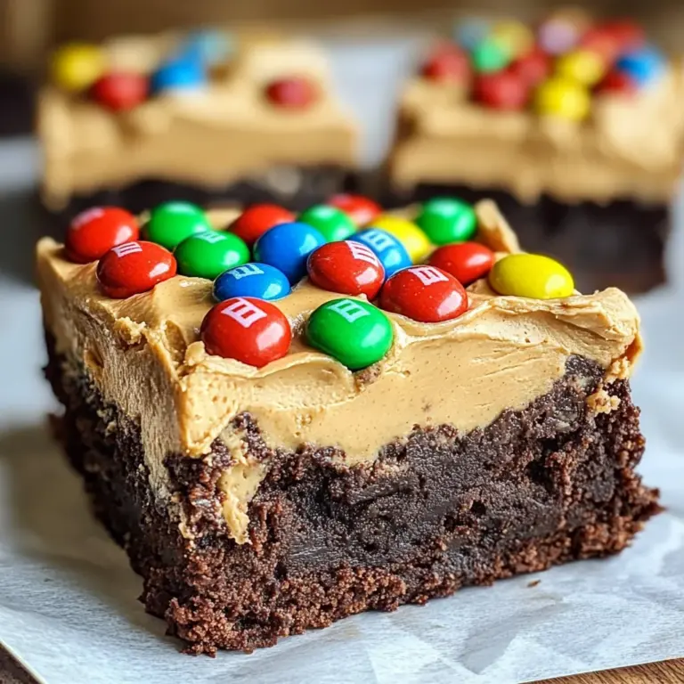 Peanut Butter Whip Brownies