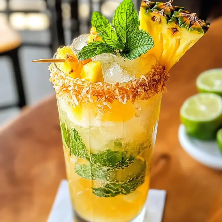 Pineapple Coconut Mojito Recipe
