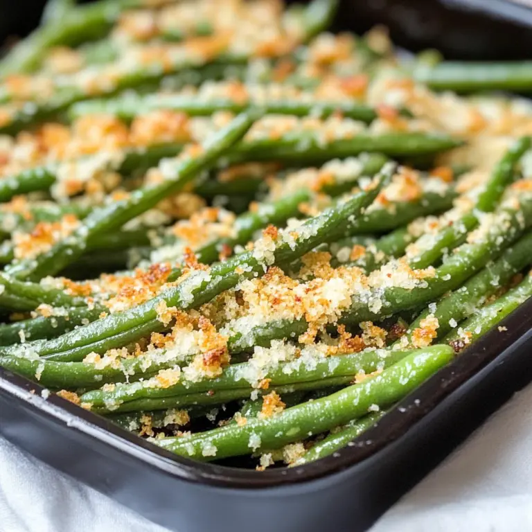 Roasted Parmesan Green Beans