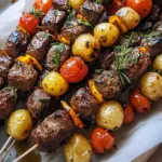 Rosemary Garlic Steak Kebabs