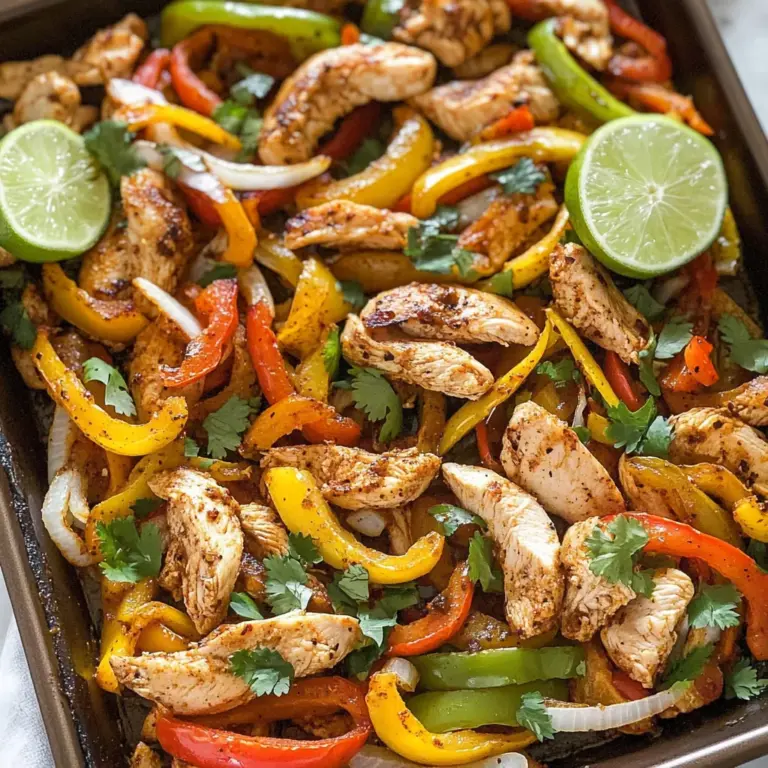 Sheet Pan Chicken Fajitas