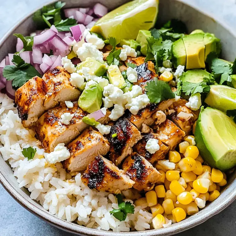 Street Corn Chicken Rice Bowl
