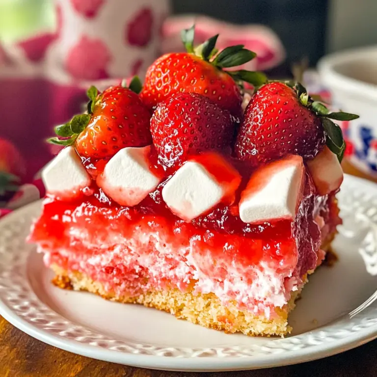Upside Down Strawberry Cake