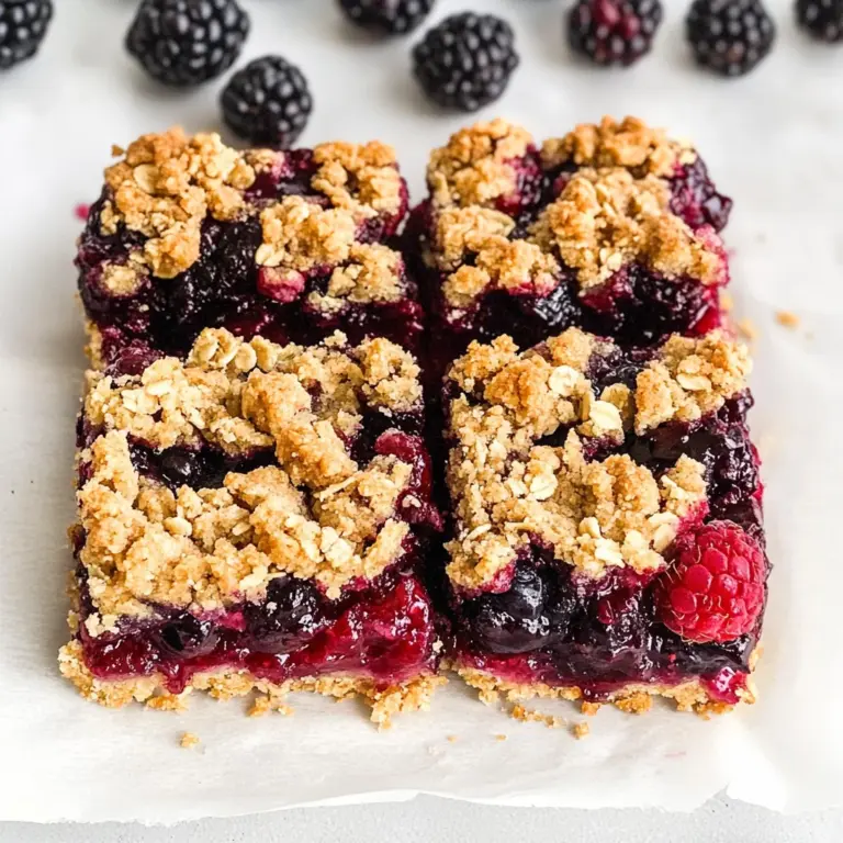 Vegan Berry Crumble Bars