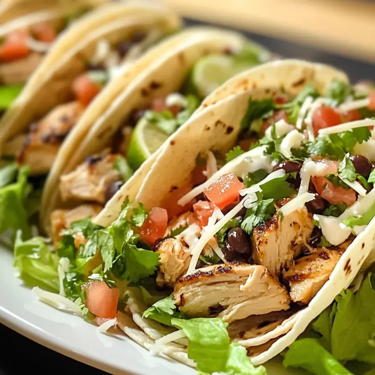 Weight Watchers Lime Chicken Tacos
