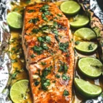 Baked Honey Cilantro Lime Salmon in Foil
