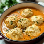 Best Tomato Soup with Cheddar Bay Dumplings