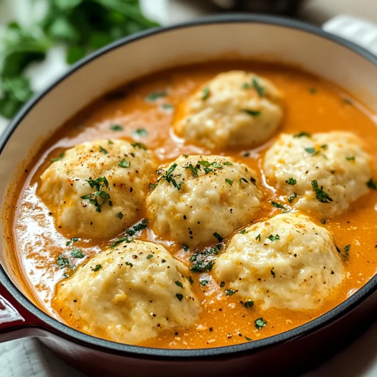 Best Tomato Soup with Cheddar Bay Dumplings