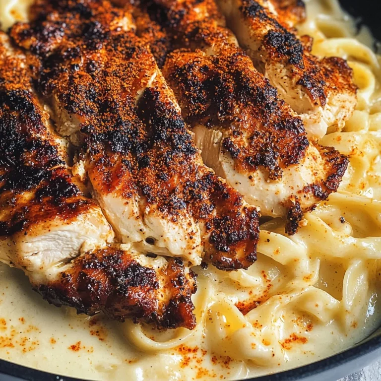 Blackened Cajun Chicken Alfredo