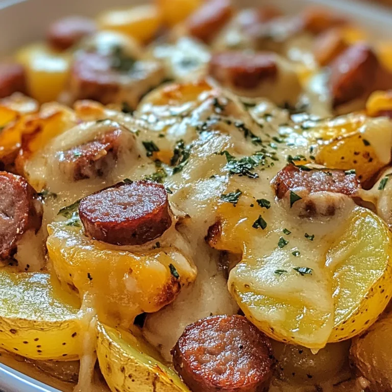 Cheesy Ranch Potatoes and Smoked Sausage