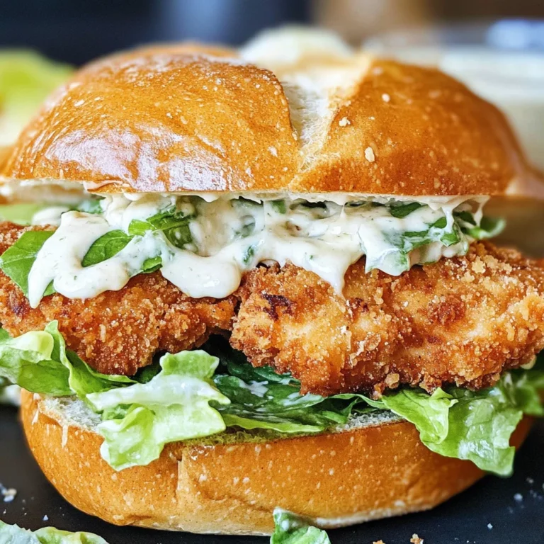 Crispy Chicken Caesar Sandwich